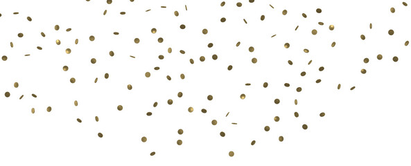 Gilded Festivity: Brilliant 3D Illustration Showcasing a Shower of Gold Confetti