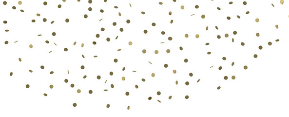 Gilded Festivity: Brilliant 3D Illustration Showcasing a Shower of Gold Confetti