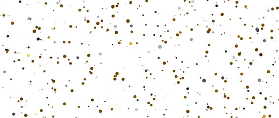 Gilded Festivity: Brilliant 3D Illustration Showcasing a Shower of gold Confetti - PNG