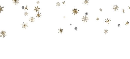 Snowflake Dance: Radiant 3D Illustration Showcasing Falling Christmas Snowflakes in Harmony