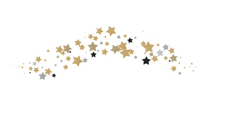 Twinkling Yuletide Skies: Breathtaking 3D Illustration of Falling Christmas Starlights