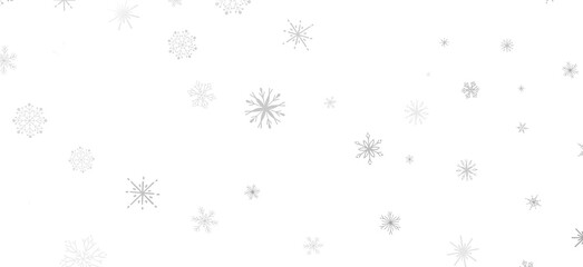 Snowflake Dance: Radiant 3D Illustration Showcasing Falling Christmas Snowflakes in Harmony