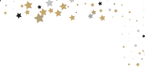 Twinkling Yuletide Skies: Breathtaking 3D Illustration of Falling Christmas Starlights