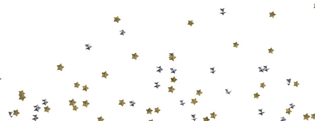 Twinkling Yuletide Skies: Breathtaking 3D Illustration of Falling Christmas Starlights