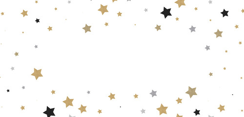 Twinkling Yuletide Skies: Breathtaking 3D Illustration of Falling Christmas Starlights