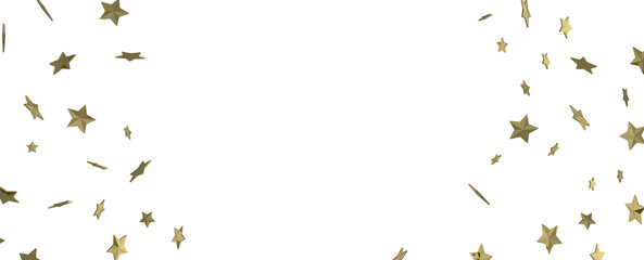 Stellar Symphony: Embark on a Visual Journey with 3D Gold Stars Rain