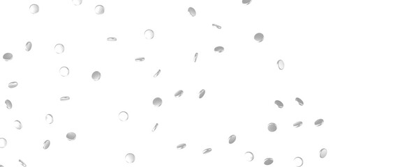 Elegant Embrace: Mesmerizing 3D Illustration Depicting Swirling silver Confetti