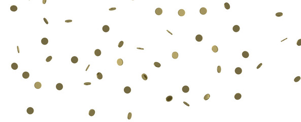 Mesmeric Moments: Mesmeric 3D Illustration Depicting Mesmerizing Gold Confetti