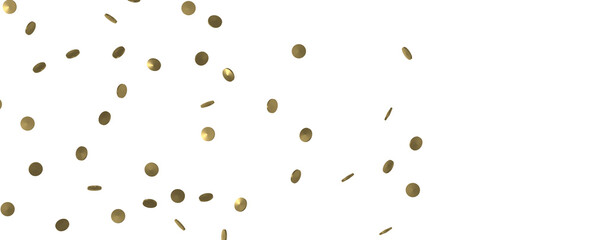 Mesmeric Moments: Mesmeric 3D Illustration Depicting Mesmerizing Gold Confetti