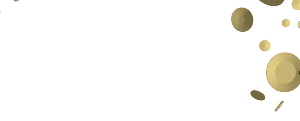 Mesmeric Moments: Mesmeric 3D Illustration Depicting Mesmerizing Gold Confetti