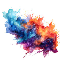 Cosmic Watercolor Splashes