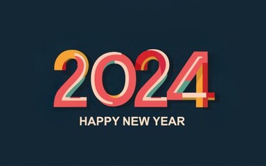 New Year 2024 Creative Design Concept 
