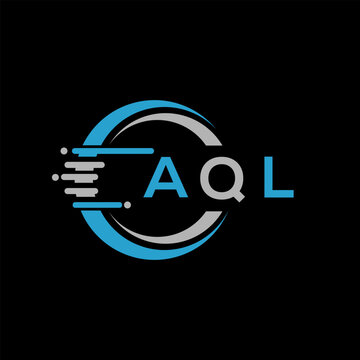 AQL letter logo abstract design. AQL unique design, AQL letter logo design on black background. AQL creative initials letter logo concept. AQL letter design.AQL
