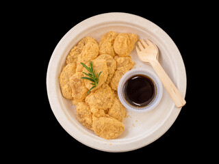 isolate background of soft japanese rice cake