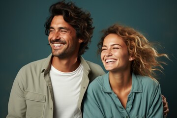 Obraz premium portrait of a smiling couple