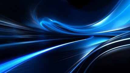 Abstract wavy shapes in colourful line curve motion graphic style