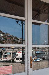 reflection of the harbor