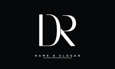 DR,  RD,  D,  R  Abstract  Letters  Logo  Monogram