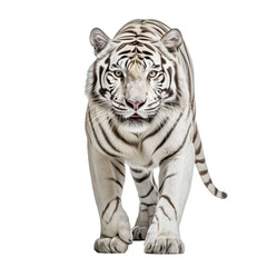 Obraz premium White Bengal tiger isolated on transparent background