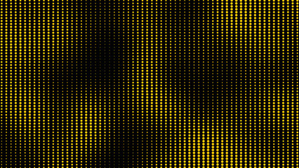 Halftone dots background. Abstract dynamic with yellow dots on black background. Motion modern. Texture of dots pattern. Dotted  gradient