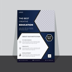 Vector Education Flyer design template 