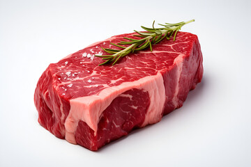 beef brisket steak beef meat and Rosemary, created by generative AI technology