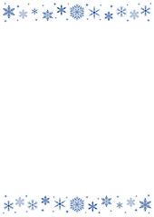 雪の結晶で作られたキラキラ輝くクリスマスオーナメント