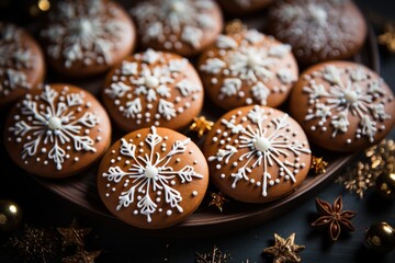 Obraz na płótnie Canvas christmas gingerbread cookie