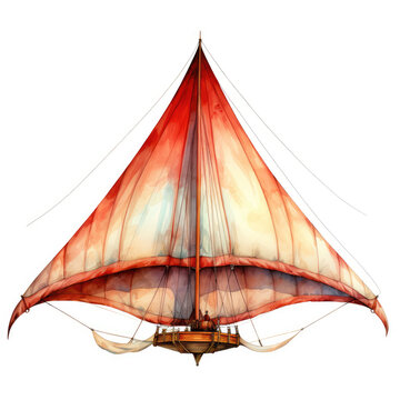 recommend clip art: watercolor Hang Glider clipart, Generative Ai