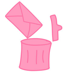 Doodle Envelope Message illustration 