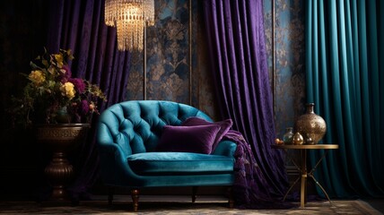 a silky background featuring a seamless blend of jewel tones, reminiscent of a luxurious, opulent tapestry that exudes sophistication and glamour.