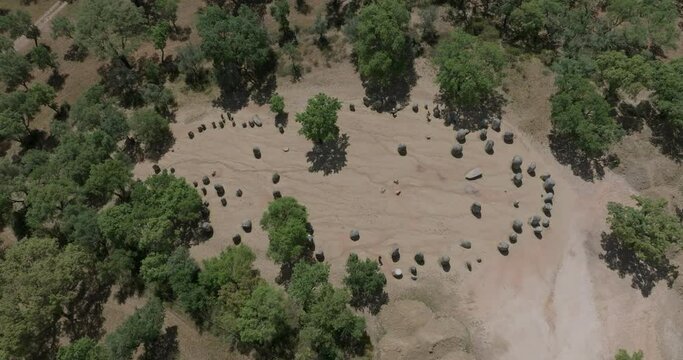 Almendres Cromlech, Evora, Portugal
