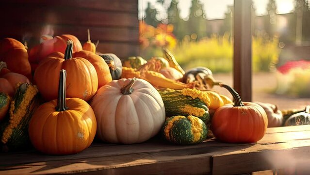 pumpkins and gourds for thanks giving