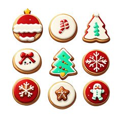 illustration, christmas, cookie, christmas cookie, generative ai