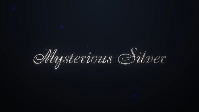 Mysterious Silver Text Title Reveal