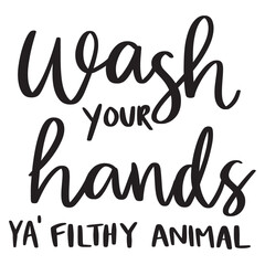 Stylish , fashionable  and awesome Bathroom typography art and illustrator