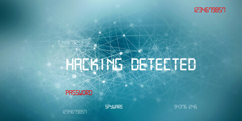 2d illustration cyber crime and internet privacy hacking.Network security,cyber attack,computer virus,ransomware and malware concept