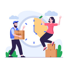 Customers are satisfied because delivery is on time