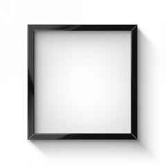 Simple frame for inscription, picture, mockup, post on a white background