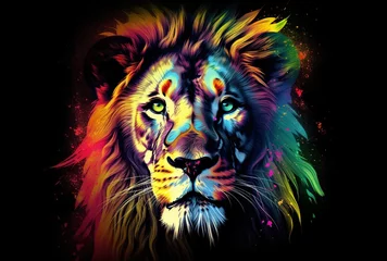 Gordijnen  head of lion © Master-L