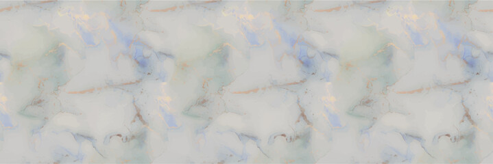 Naklejka premium Green Oriental Watercolor. Water Color Marble.