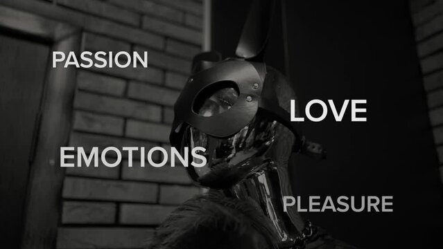 Sexual and erotic goods for pleasure lie on the shelves of a sex shop, passion, for adult, love