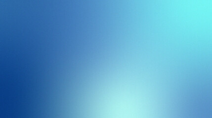 Blue ocean gradient background with grain noise texture - obrazy, fototapety, plakaty