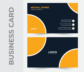 professional,Creative and modern business card template,Double-sided creative business card template and own design.