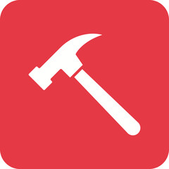 Hammer Line Color Icon