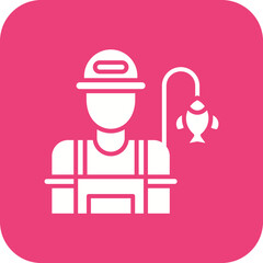 Fisherman Line Icon