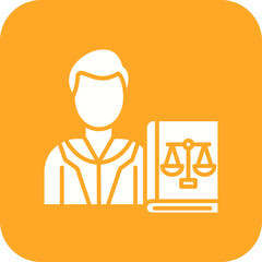 Defendant Male Line Icon