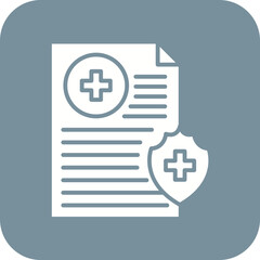 Obraz premium Health Insurance Line Icon