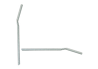 Drinking tubes , sipper for juice drinks , on a transparent background