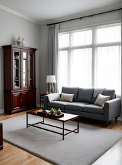 realistic interior design living room shot. - 675390107